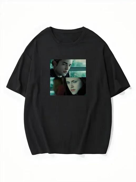 Oversized T-shirt with “Twilight” print XL