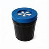Rotating Lid Car Ashtray Plastic Metal Integrated Mini Smoke Holder Windproof Odor Isolation for Vehicle Desktop Home Gift