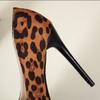 Tocuri înalte, tocuri subțiri, pantofi unici profesionali sexy cu imprimeu leopard