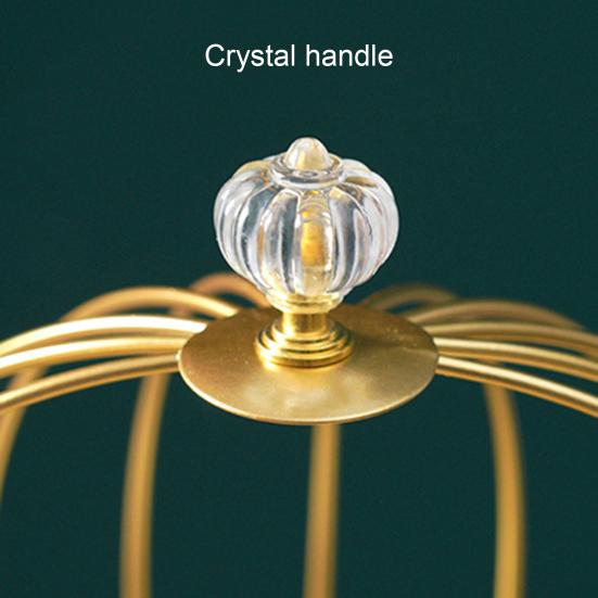 Käfigform Make-up-Organizer, große Kapazität, hohl, dekorativ, elegant, glänzend, Kosmetikhalter, Haushaltsbedarf