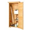 Outdoor Wooden Storage Shed Waterproof Garden Tool Shed 31.5x63.8 Inch