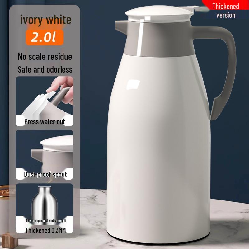 Large Capacity Glass Liner Warm Water Thermos - New Model for Dorms and Homes