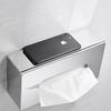 Paper Holder Stainless Steel Toilet Paper Tissue Pull Boxes Bath Room Desktop Srorage Organizers Phone Stand WC Paper WF-18031