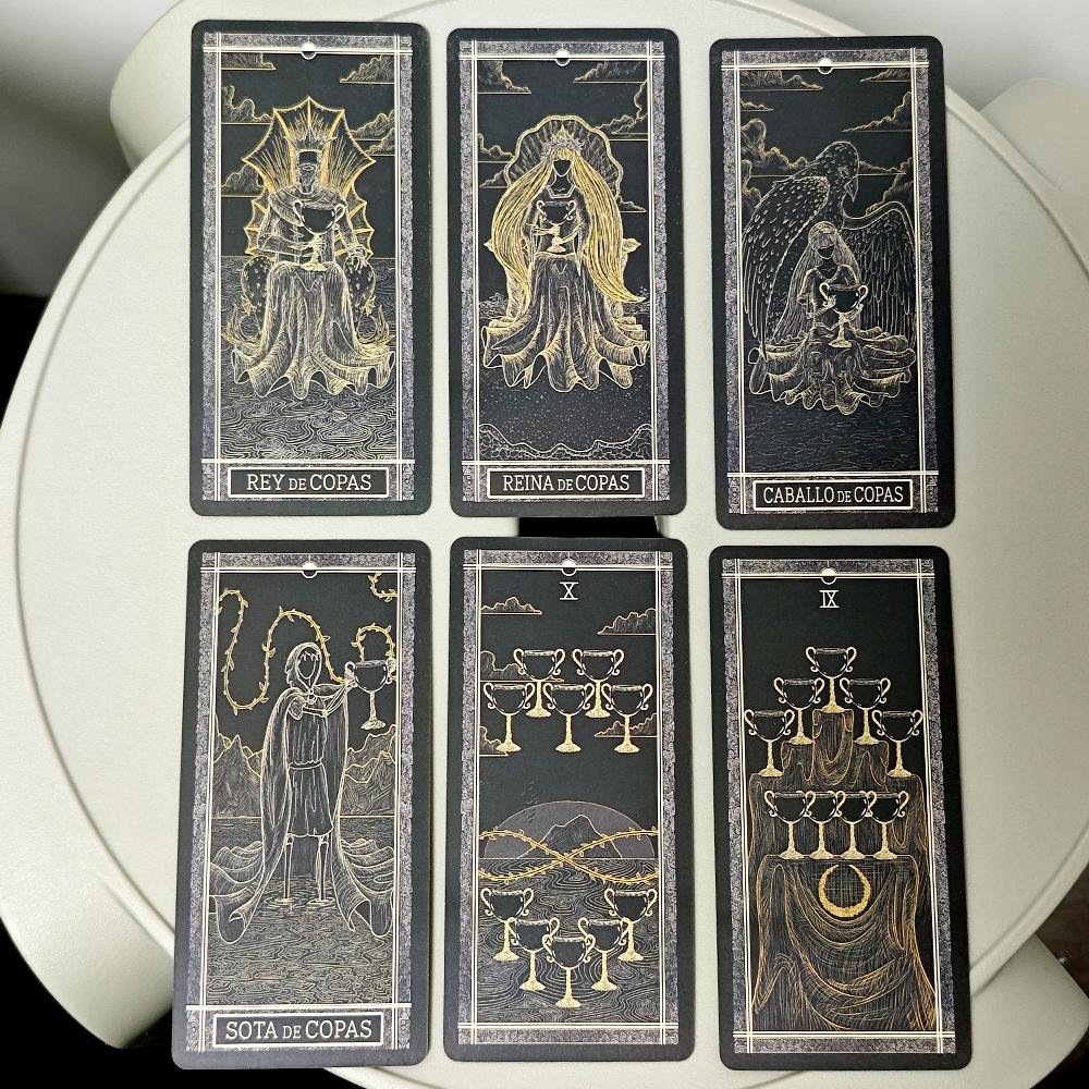 Kinner Tarot Deck A Cosmically Inspired Hand-drawn Complete 78 Card Traditional Tarot Deck In Spanish Espanol Language 11*5.3cm