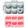 1Pc Heart Shape Silicone Mold 3D Baking Mold for Fondant Soap Ice Cream Easy Release Chocolate Candy Maker