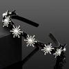 Sweet Women Pearl Hair Hoop Snowflake Star Hairband Fashion Hair Bands with Clips  Daily