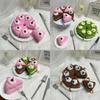 Cartoon Style Plush Dessert Charm With Short Plush Material For Kids Backpack Decor
