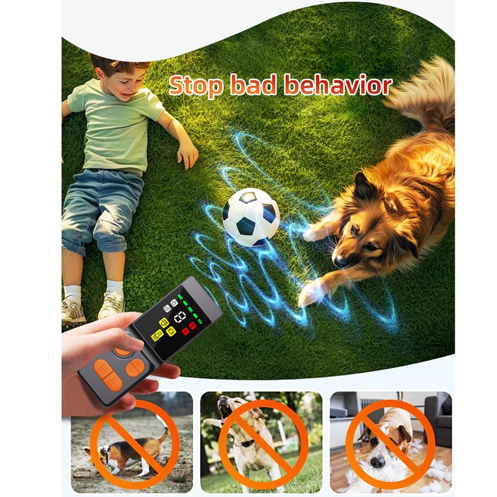 Upgraded Dog Stops Barking &scares Wild Dogs With Strobe Lights + 41kHz Sound (50ft Range).Safe,humane & Portable For Walks/outdoors
