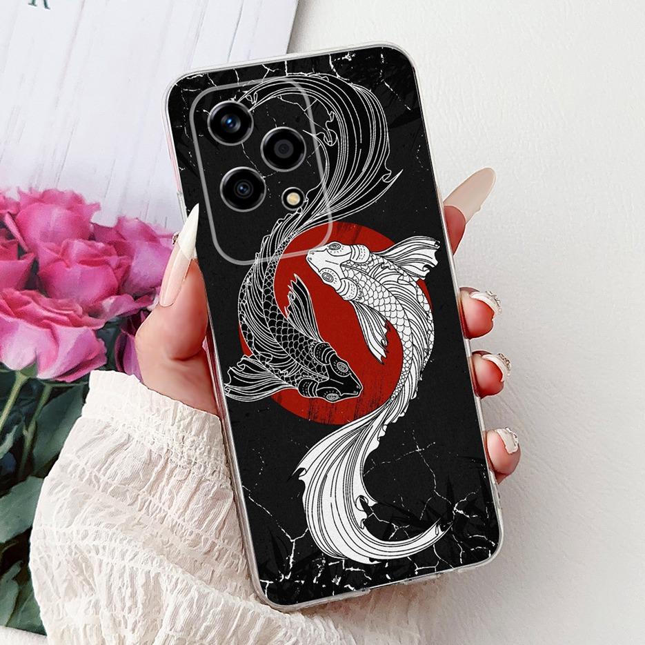 

For Honor 200 Lite Case Cute Love Heart Butterfly Painted Cover Clear Silicone Phone Case For Honor 200 Lite 200Lite Soft Fundas Honor 200 Lite