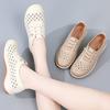 Women Soft Loafers Slip On Casual Summer Breathable Leather Moccasins Sneakers Shoes