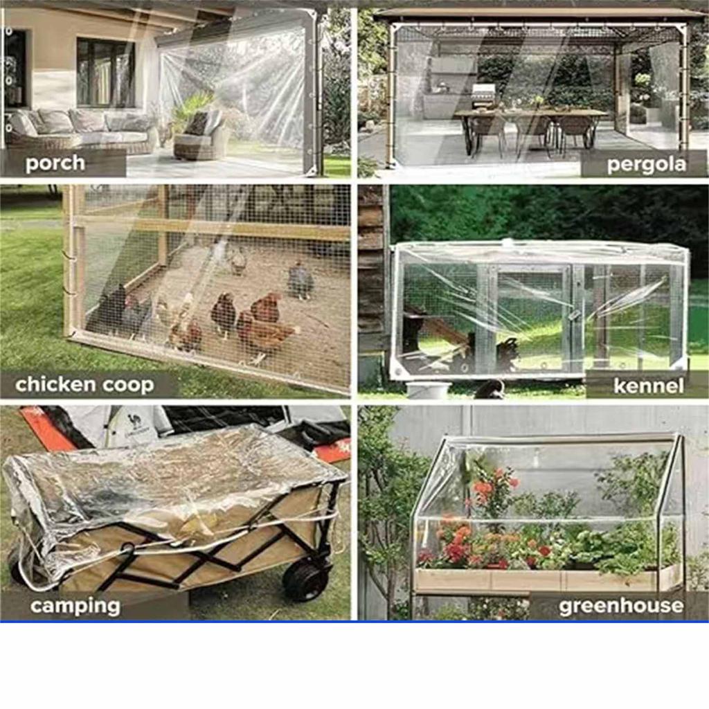 Transparent Rain Cloth – Perforated Edge, Windproof &-Proof Plant , Flower Insulation Film