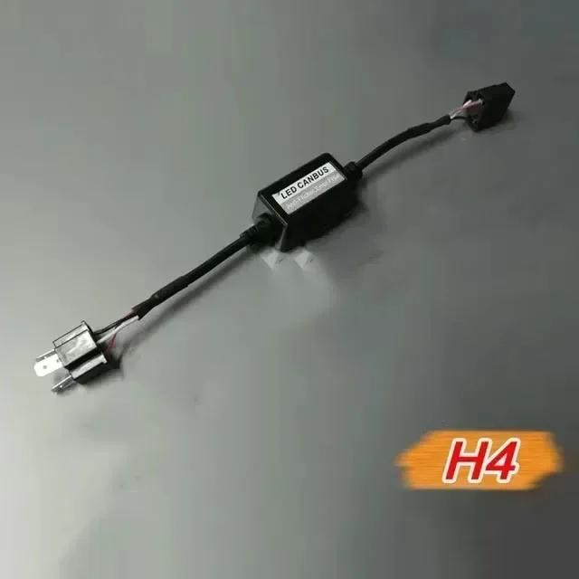 1-4pcs LED Canbus Decoder Adapter For H1 H4 H7 H11 9005 9006 9012 Anti-Flicker Harness Bulbs Resistor Warning Error Canceller