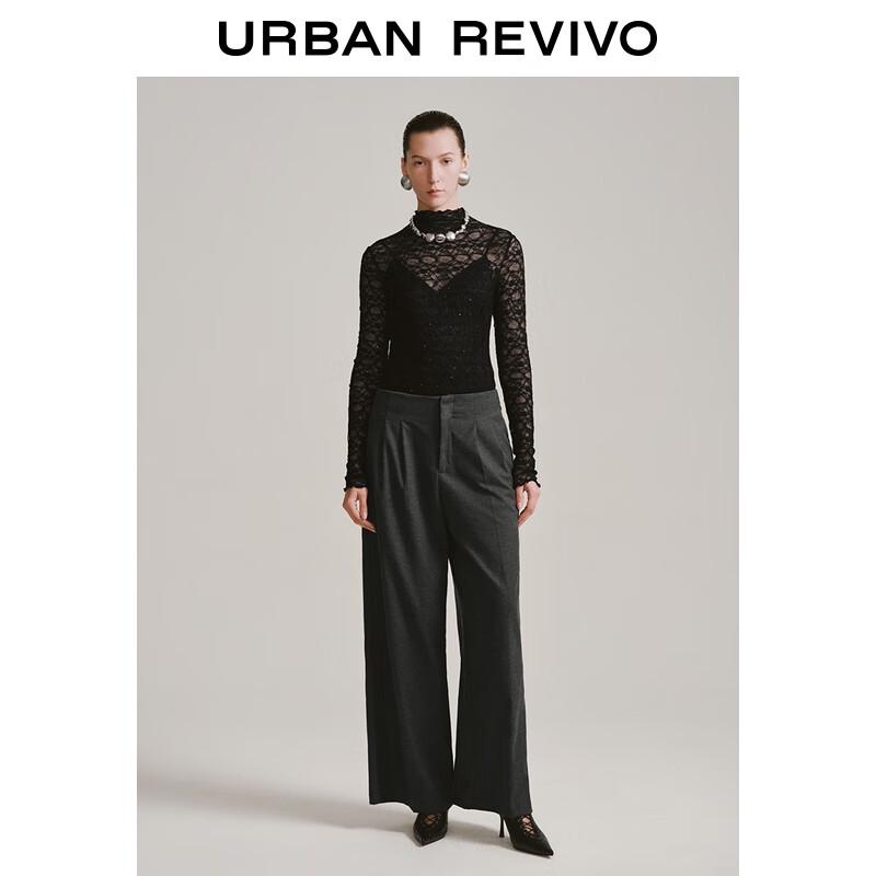UR 2025 Women's Pleated Wide-Leg Commuter Pants UWG650108