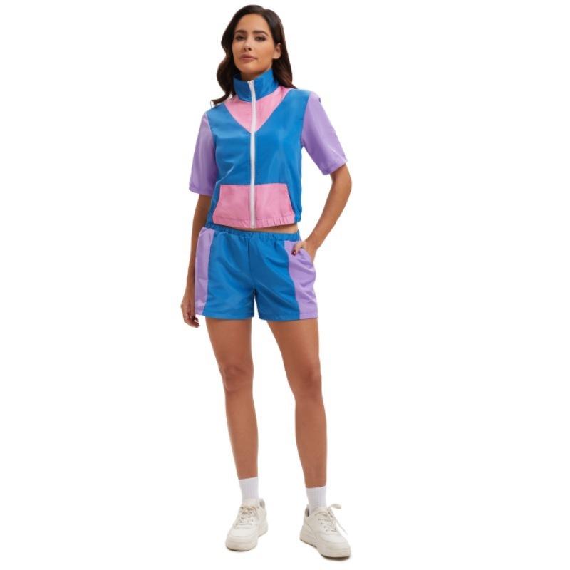 Halloween couple costume retro disco era hippie prom hip hop cosplay stage costume M