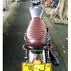 64cm University Retro Motorcycle Waterproof Leather Cafe Racer Vintage Gel Flat Cushion Seat Saddle