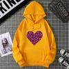 Autumn and winter trend printed sweater women's 2025 new hooded casual jacket women ins large size hoodie