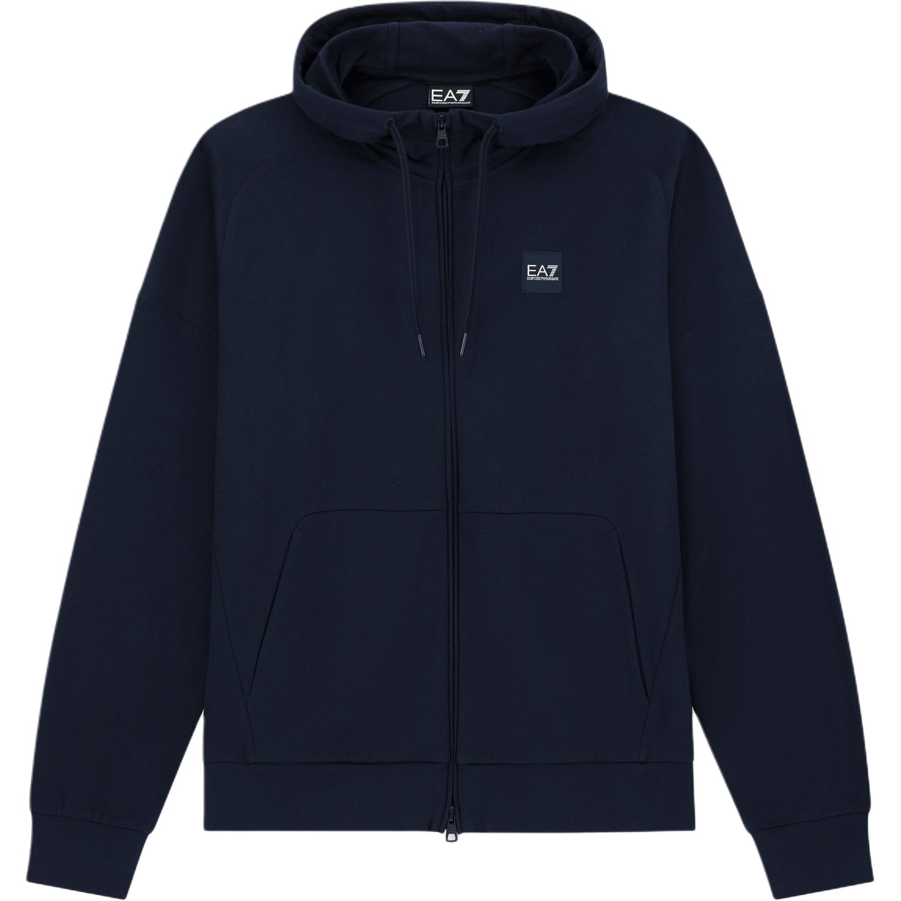 Emporio Armani EA7 Cotton Long Sleeve Hoodie With Kangaroo Pocket Men hoodies 7M000904-AF13512-MB332 S