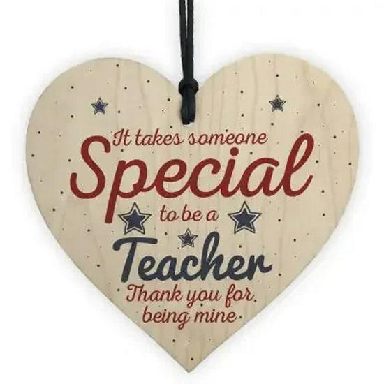 Christmas Wooden Heart Tree Ornament