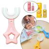 U-shaped Toothbrush For 2-12 Year Old Kids With Soft Silicone Bristles**