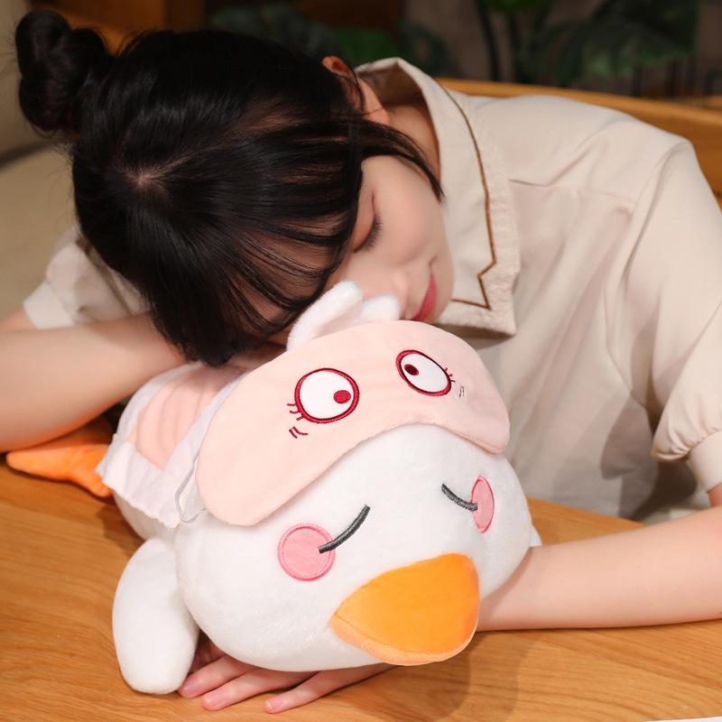 The new cute fun rotten duck party is very difficult duck plush toy throw pillow does not want to work duck keychain pendant gift