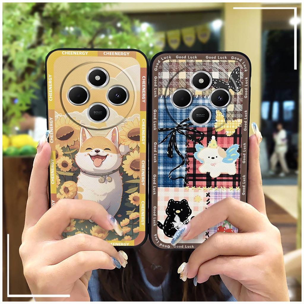 Waterproof Phone Pouch Phone Case For Redmi A4 5G TPU Dirt-resistant Cartoon Graffiti Protective Fashion Design Silicone
