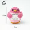 Positive Crochet Dog Doll With Affirmation Card Home Room Decoration Funny Handmade Plush Wool Doll Ornaments Christmas Gifts