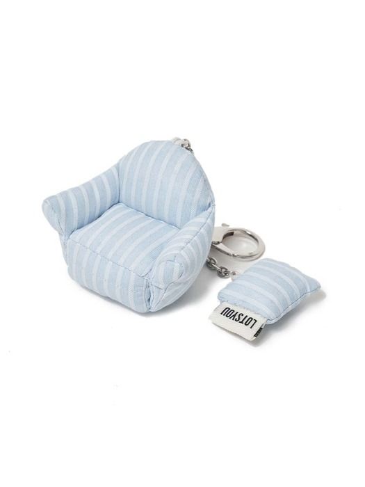 LOTS YOU lotsyou_Puffy Sofa Keyring Sky Blue OS
