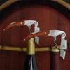 Durable Stainless Steel & Wood Corkscrew Multifunctional Spring-Loaded Double Lever Sommelier Wine Opener  for Travel, Home Bar