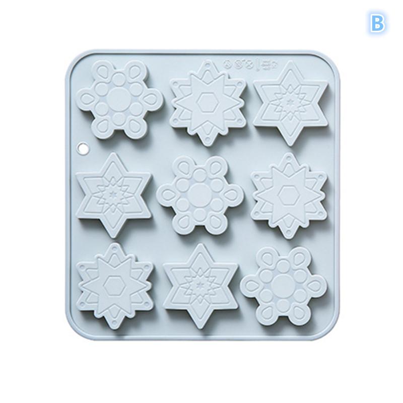1pcs Christmas Silicone Chocolate Molds Candy Baking Moulds Handmade Sock Snowman Xmas Tree Gingerbread Man Santa Claus Mold