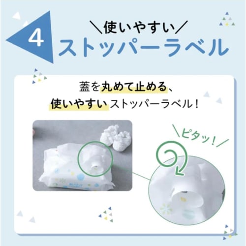 Pigeon Baby Wipes, Soft Thick Finish, 99% Pure Water, 1280 Wipes (76 Wipes X 16 Packs) [Baby Wipe Refill]