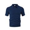 Men's summer new lapel jacquard thin short-sleeved men's casual sports polo shirt