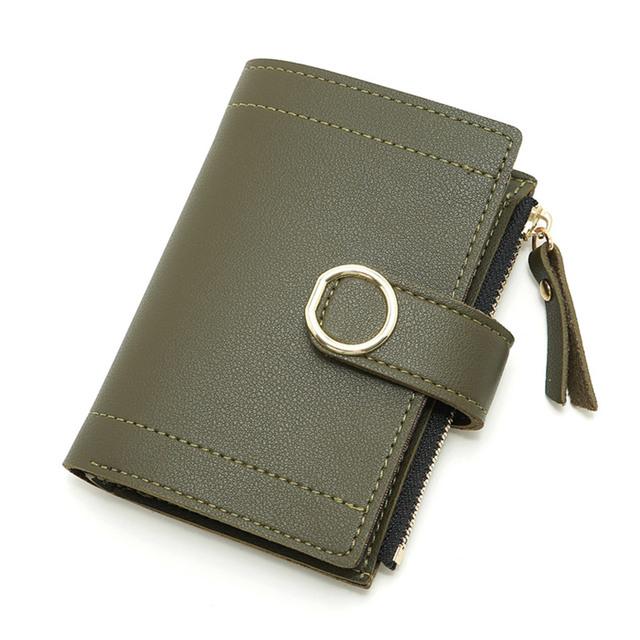 

Женские кошельки, маленький кошелек из искусственной кожи, модные женские сумки для карточек, женский кошелек с зажимом для денег, тонкие кошельки