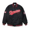 Champion Action Style EcoMade Embroidered Snap Men's THERMOLITE(R) Appliqué Jacket, Black, C3-A621