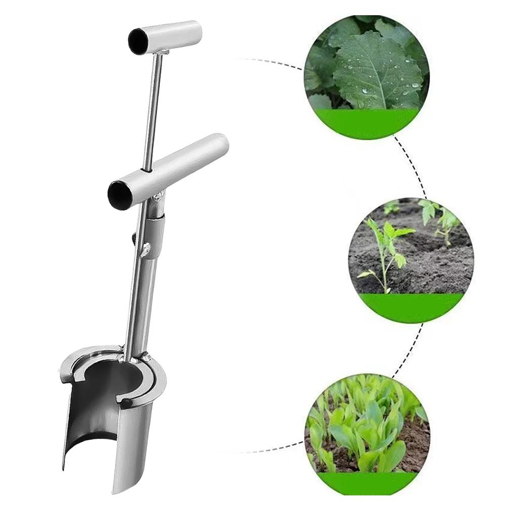 Pflanzgerät für Pflanzen- und Obstbäume, Pflanzwerkzeug, Bodenprobenehmer, Hand-Gartenfass-Pflanzgerät, Grabhacken, Setzlinge