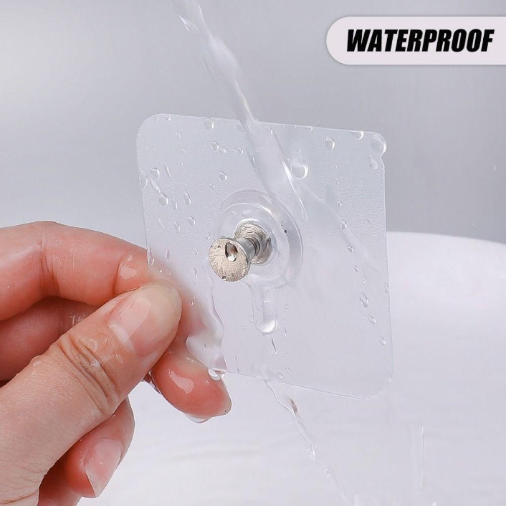 10-50Pcs No Drilling Photo Frame Hook Transparent Picture Hanging Rack  for Photo Frame Clock