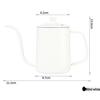 Teflon Long-Spout Pour-Over Kettle for Coffee and Tea Brewing