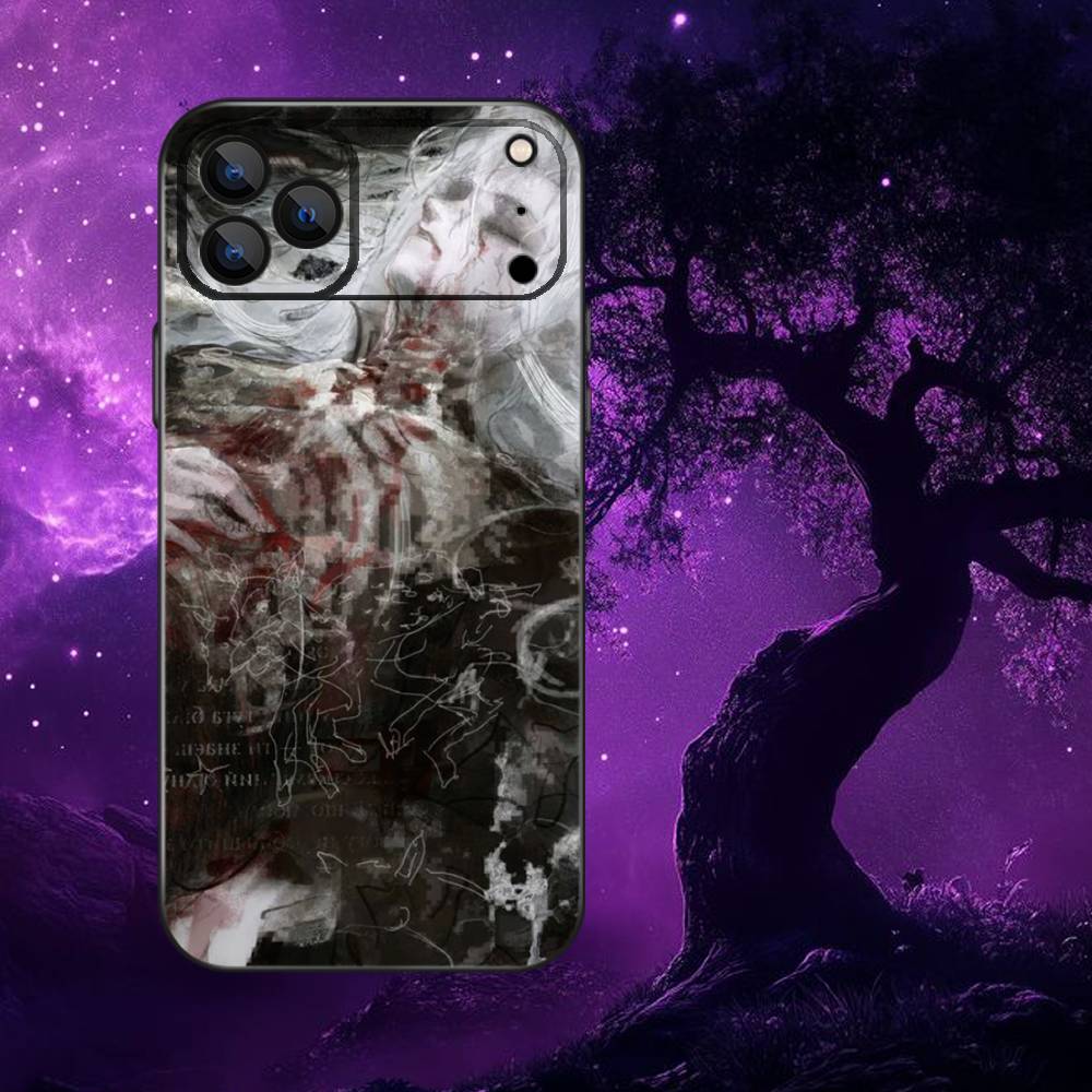 

Sword White Hair Witch Phone Case For iPhone 17,16,15,14,13,12,11,Pro,Max,Plus,E,Air,Mini Protective TPU Cover iPhone16promax