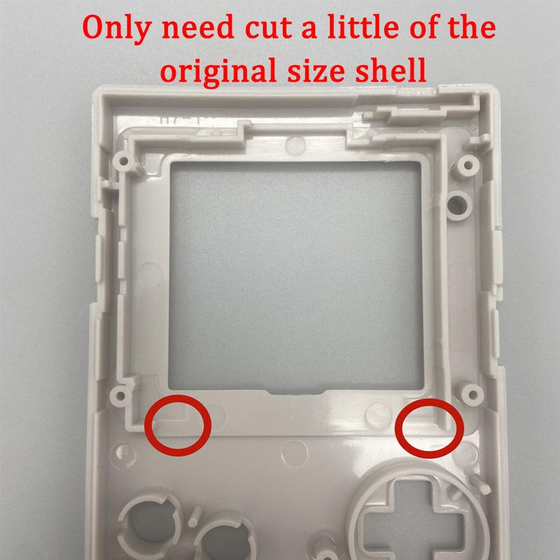 2,6-Zoll Originalgröße IPS Hochhelligkeits-LCD-Bildschirm-Kits für Gameboy Pocket GBP LCD-Sets Unterstützt mehrere Anzeigestile