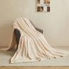 Taffeta Solid Color Blanket Coral Velvet Flannel Blanket Thickened Cover Blanket Gift Comfortable Blanket Home Sofa Decoration