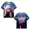 Satoru Gojo Japanese Anime Jujutsu Kaisen T-Shirts 3D Printed Summer Quick Dry Round Neck Short Sleeves for Men Polyester Do Not Fade