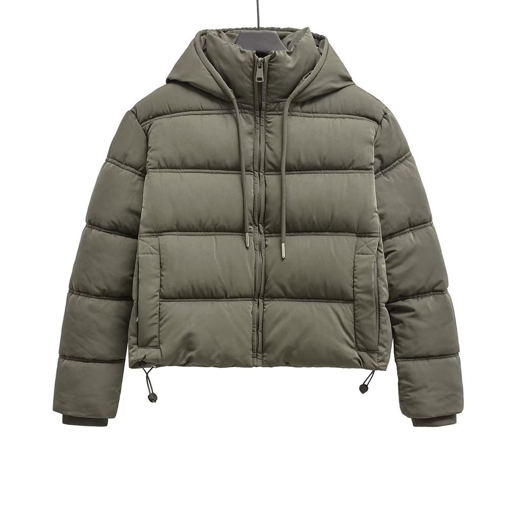 New solid color hooded bread jacket, warm jacket, cotton jacket, 3046241