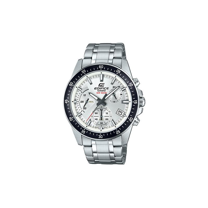 

Casio EDIFICE Steel Band Multiple Bezel Scale Waterproof Watch#Business Recommendation# Quartz Movement Stainless Steel Strap Japanese and EFV-540D-7A белый