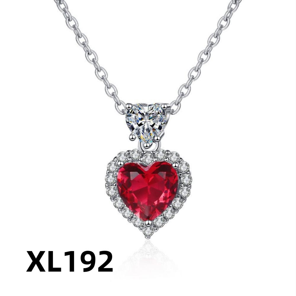 925 Sterling Silver Necklace Shiny Ocean Star Zircon Heart Pendant Necklace Women's Party Birthday Wedding Jewelry Gift