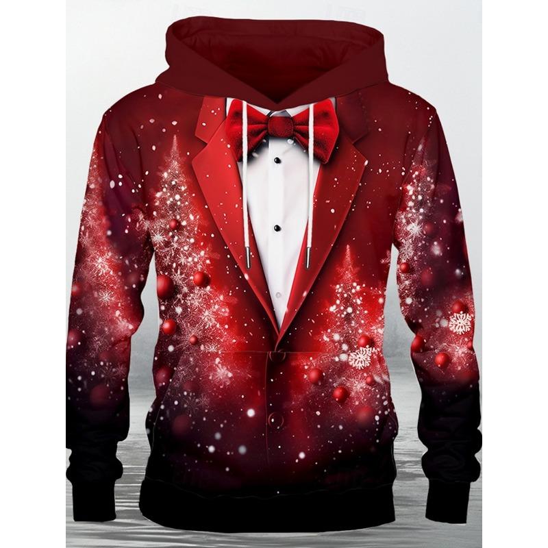 Christmas Party Graphic Hoodie 3D Print Spring Autumn Fashion Leisure Versatile Streetwear Men's Women's Y2K Christmas Hoodies