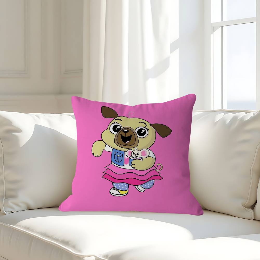 Cartoon C-Chip And P-Potato Pillow Case Removable Washable Cushion Cover – All-Season Soft Linen