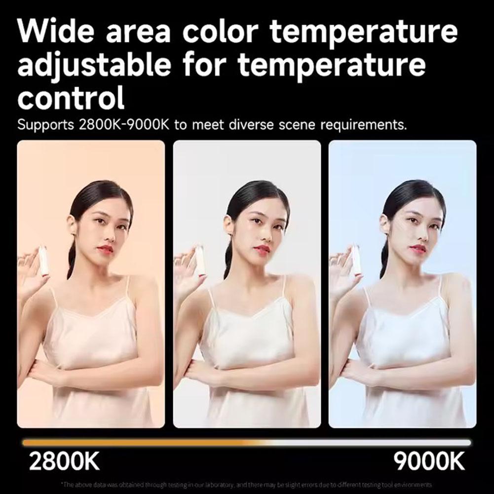 Portable Led Video Light 40W Cri/Tlci 96+ 2700-6200K Bi-Color 6400mah Min Handle Portable Oncamera Photography Light