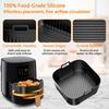 1/2PCS Air fryer Silicone Liner Compatible for Philips 4.1L (HD9252, HD9200, HD9255) ,Air Fryer Accessories Tray