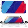 Car Windshield Sun Shade Blocks UV Rays Sun Visor Protector, Blue Material, No Reflected Glare, Sunshade For X1 X3 X5 (Blue)