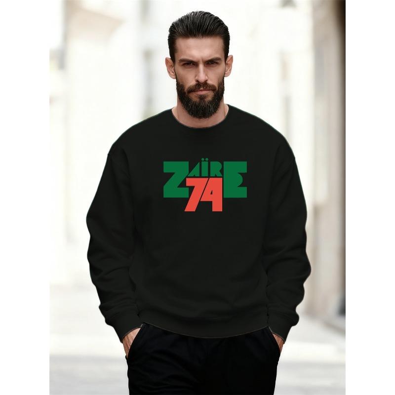 Men's Zaire 74 Graphic Casual Crewneck Sweatshirt
