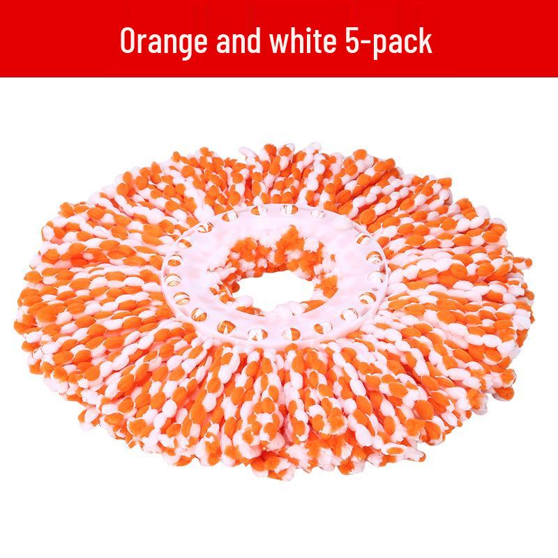 Rotating Universal Round Mop with Non-Pure Cotton Head and Handle for Household Floors